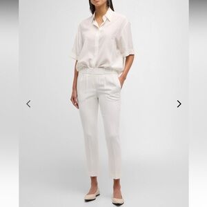 Brunello Cucinelli Dark Blue Classic Elastic Waist size 6